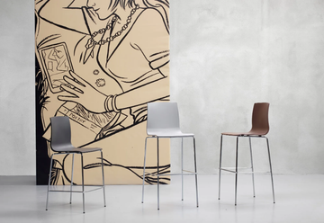 ALICE H80 - High technopolymer stool by SCAB DESIGN - view 3